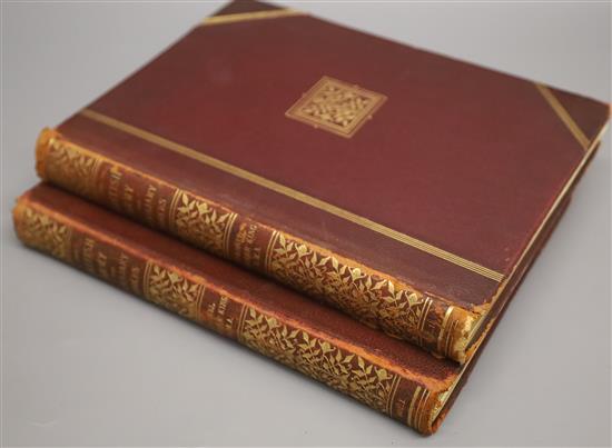 Cooper-King, Charles - The British Army and Auxiliary Forces, 2 vols, subscription editions, folio, maroon cloth,